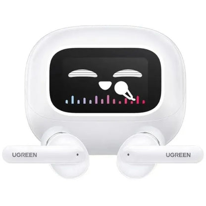 אוזניות אלחוטיות Ugreen HiTune T6 ANC TWS עם תצוגה לבן