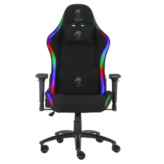 כיסא גיימינג בד שחור Dragon Space Plus Rgb