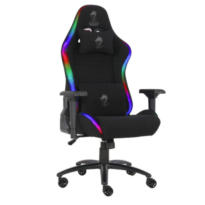 כיסא גיימינג בד שחור Dragon Space Plus Rgb