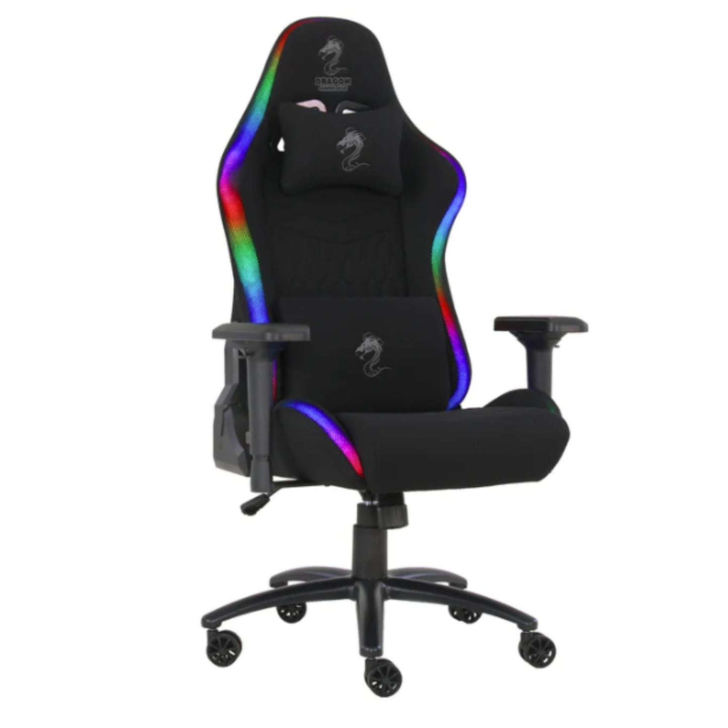 כיסא גיימינג בד שחור Dragon Space Plus Rgb