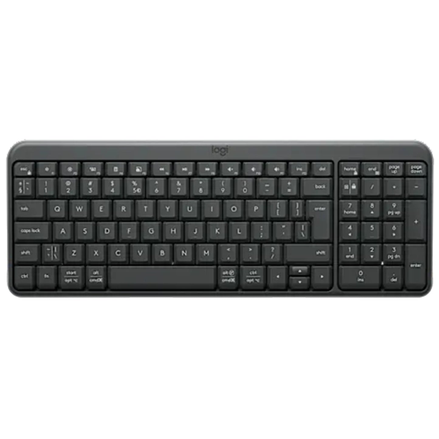 מקלדת אלחוטית Logitech K250 Graphite Heb 2.4ghz/bt