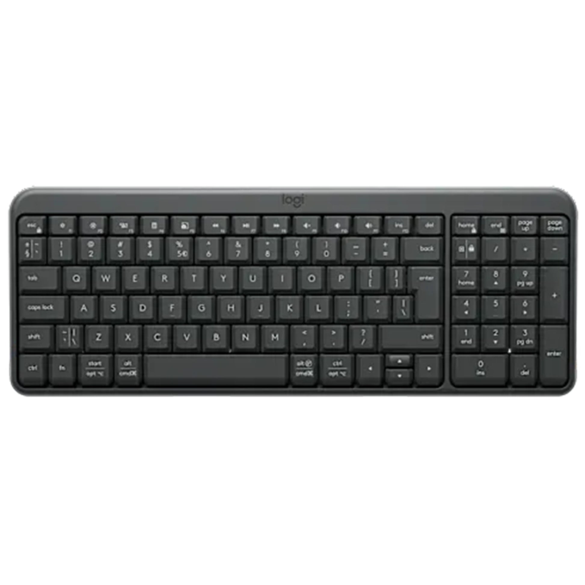 מקלדת אלחוטית Logitech K250 Graphite Heb 2.4ghz/bt