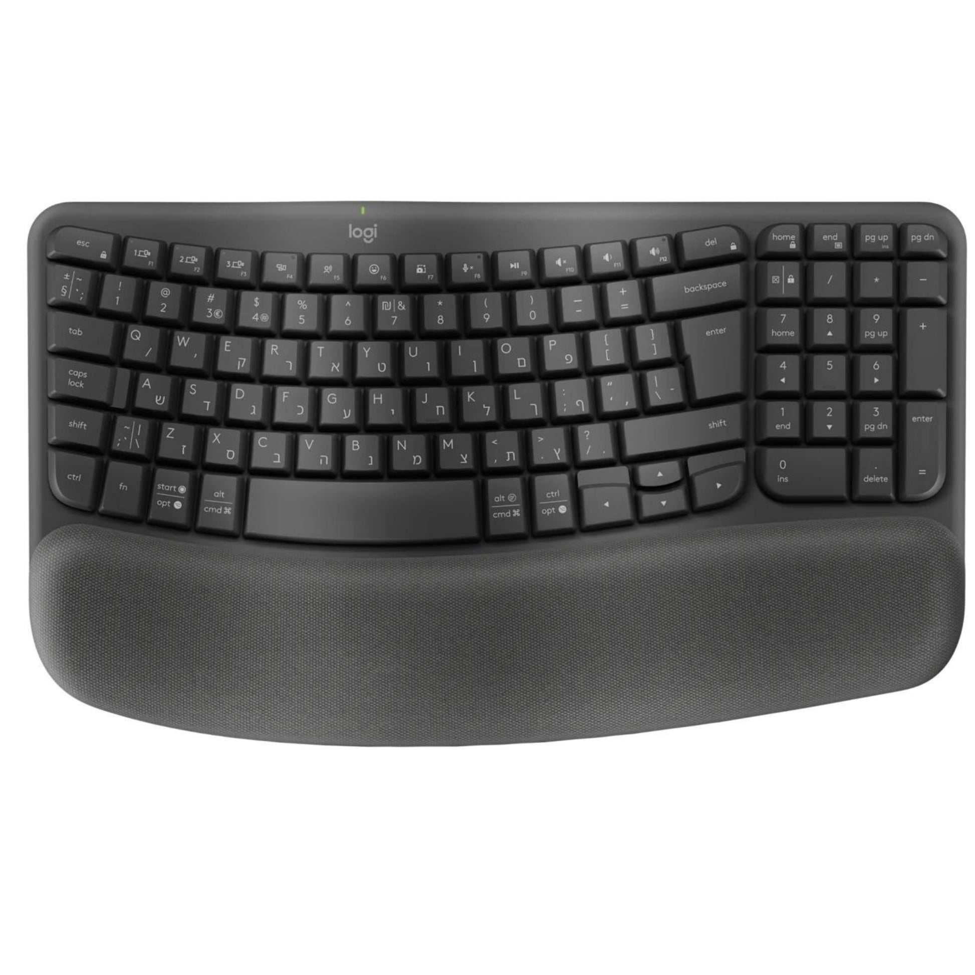 סט מקלדת ועכבר ארגונומיים Logitech Wave Keys and Lift Combo
