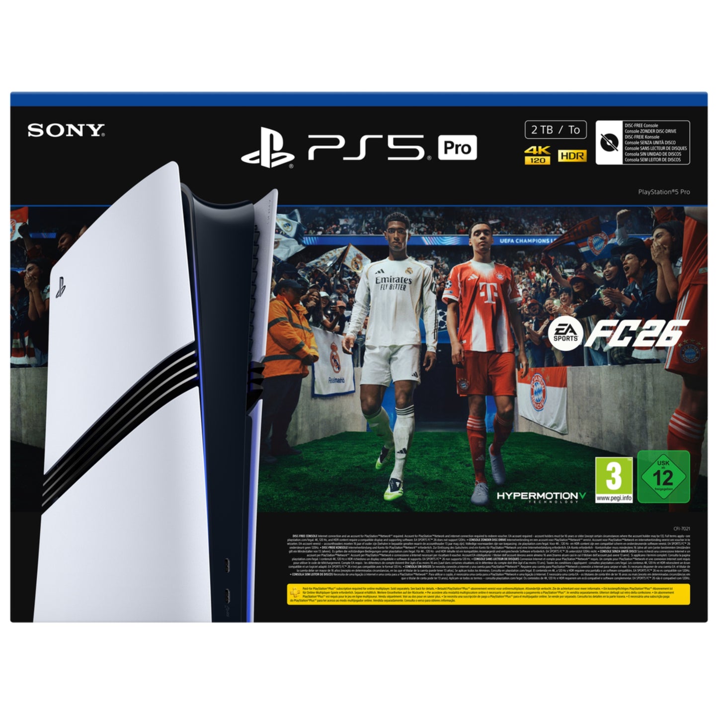 באנדל קונסולה PS5 Pro Digital 2TB + FC26