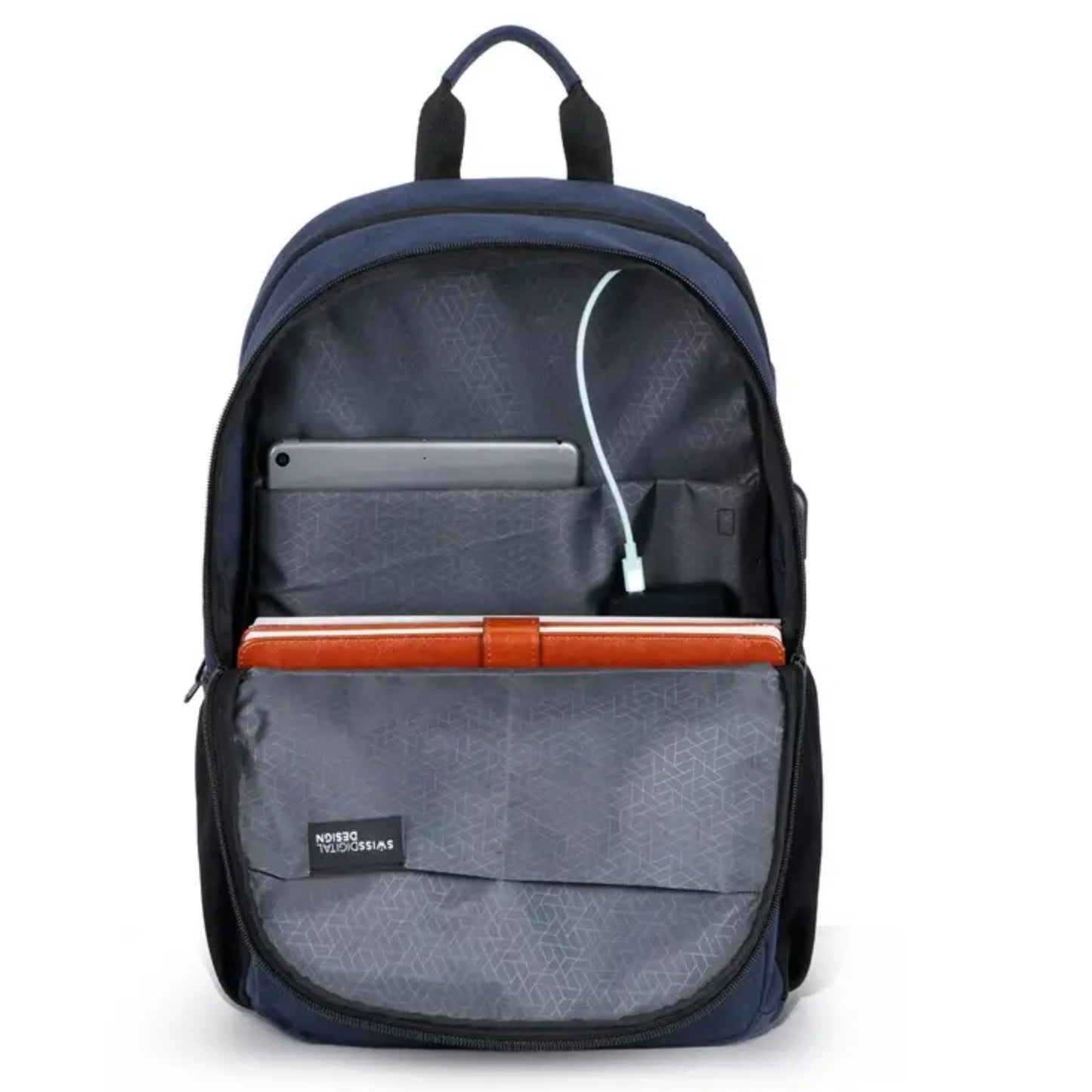 תיק גב למחשב 16" Biberstein Swiss Digital כחול