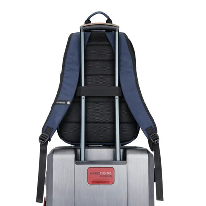 תיק גב למחשב 16" Biberstein Swiss Digital כחול