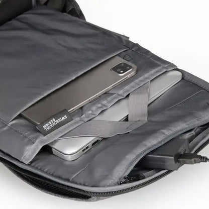 תיק גב למחשב 16" Swiss Digital Cosmo שחור אפור