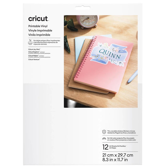 נייר ויניל להדפסה Cricut Printable Vinyl  A4