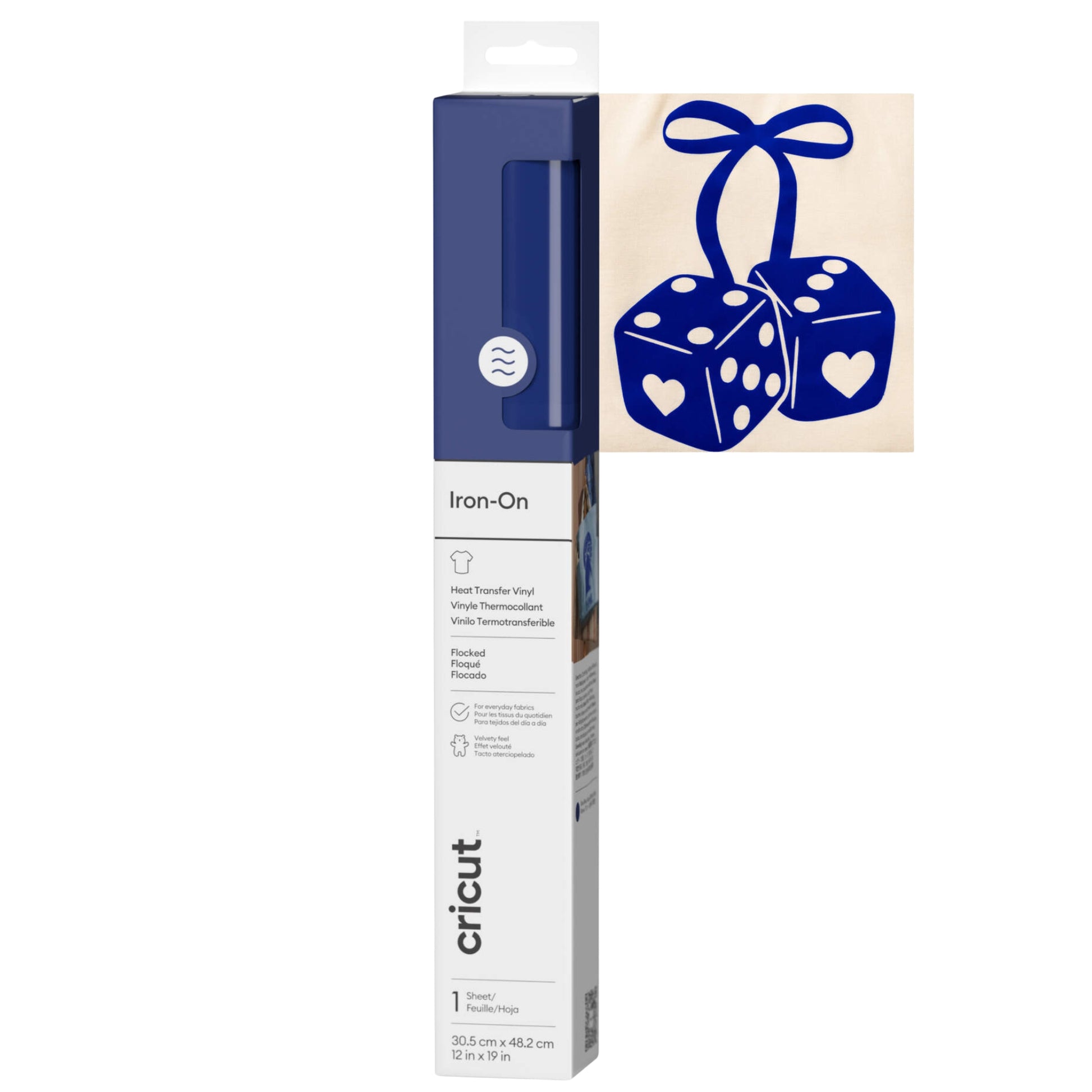 נייר גיהוץ 48.3*30.5סמ Cricut Flocked Iron-On