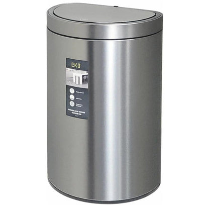 פח חכם סנסור חצי עגול EKO Mirage Semi Round 47L נירוסטה