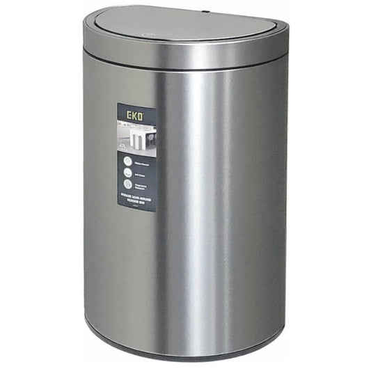 פח חכם סנסור חצי עגול EKO Mirage Semi Round 47L נירוסטה