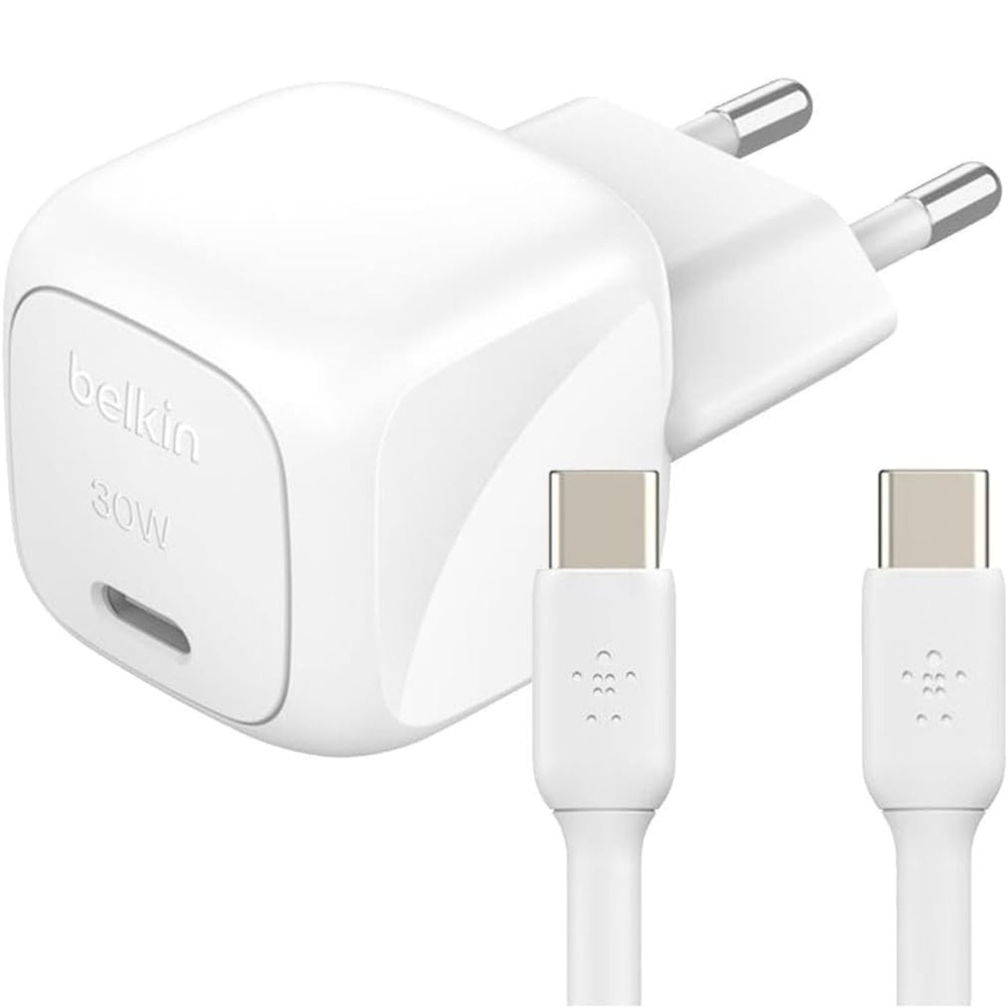 מטען קיר קומפקטי 30W USB-C כולל כבל 1מטר Belkin