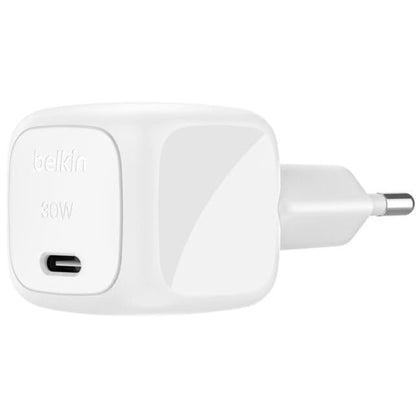 מטען קיר קומפקטי 30W USB-C כולל כבל 1מטר Belkin