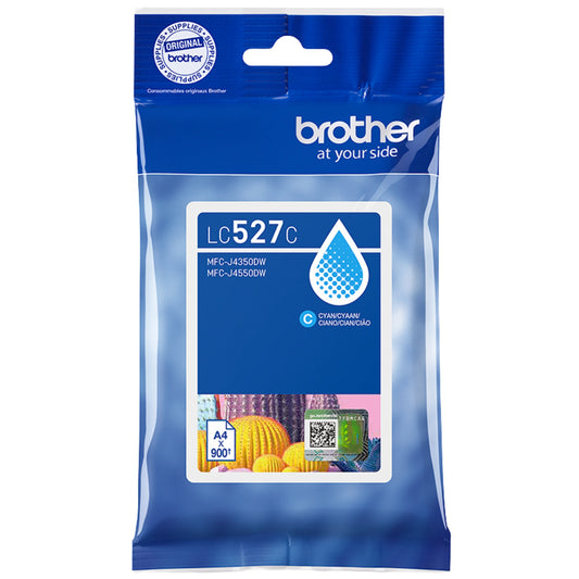 ראש דיו כחול מקורי 900 דף Brother LC-527C