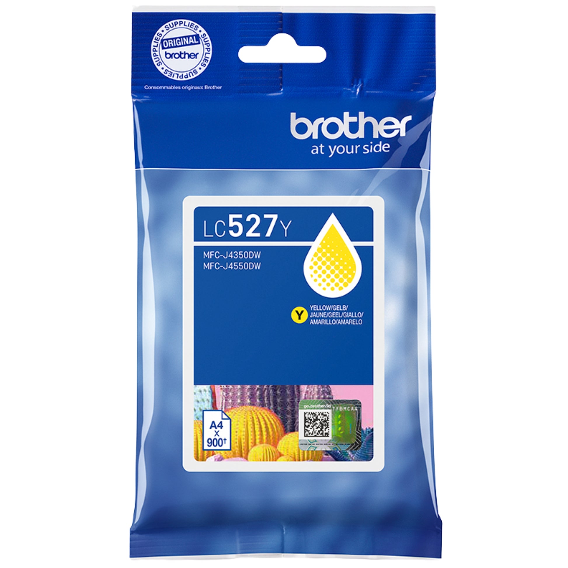 ראש דיו צהוב מקורי 900 דף Brother LC-527Y