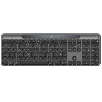 מקלדת אלחוטית סולרית Logitech Slim Solar Graphite 2.4GHZ/BT