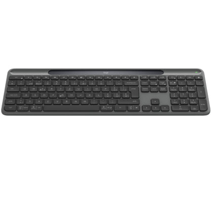 מקלדת אלחוטית סולרית Logitech Slim Solar Graphite 2.4GHZ/BT