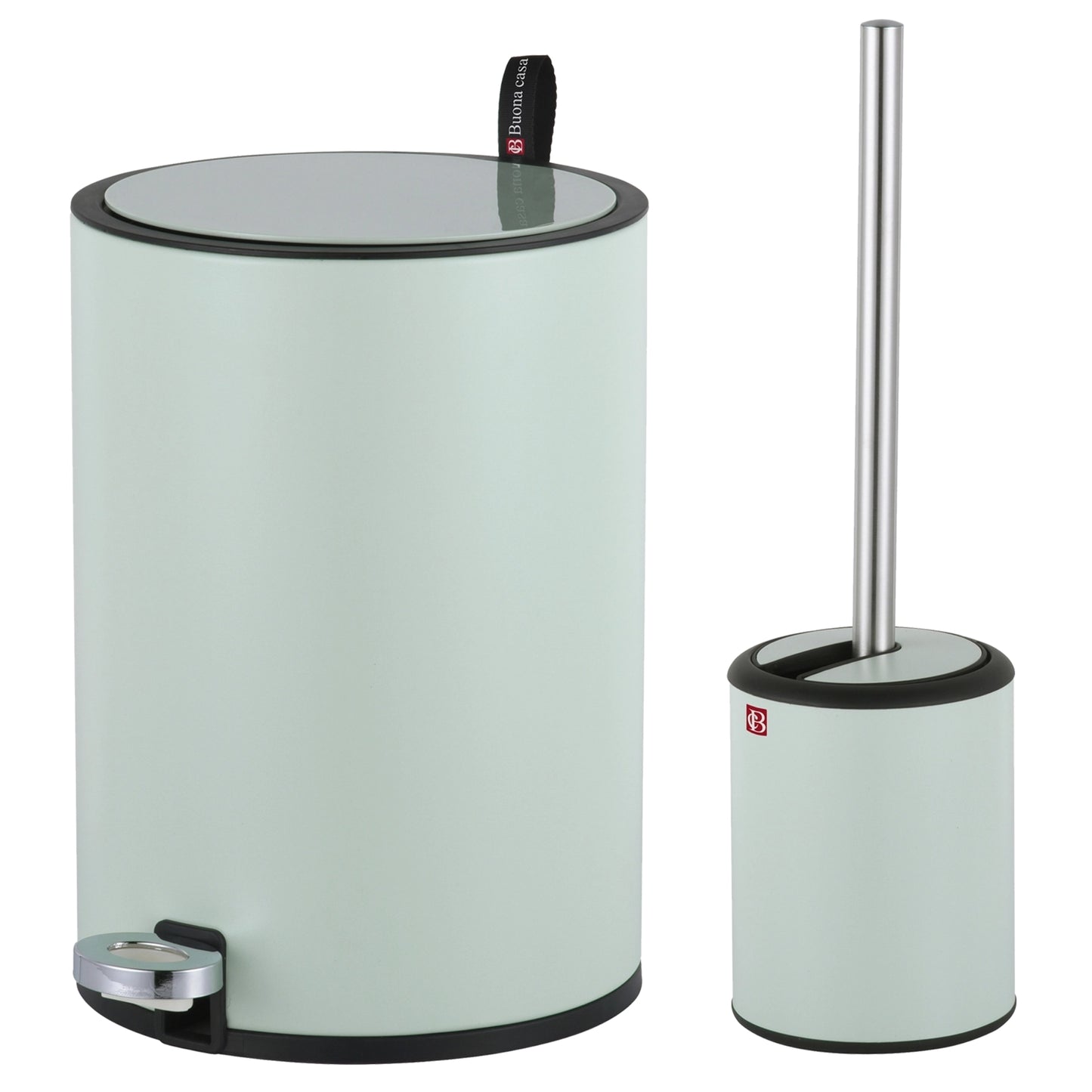 סט שירותים פח ומברשת Buona Casa Naples 5L