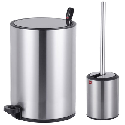 סט שירותים פח ומברשת Buona Casa Naples 5L