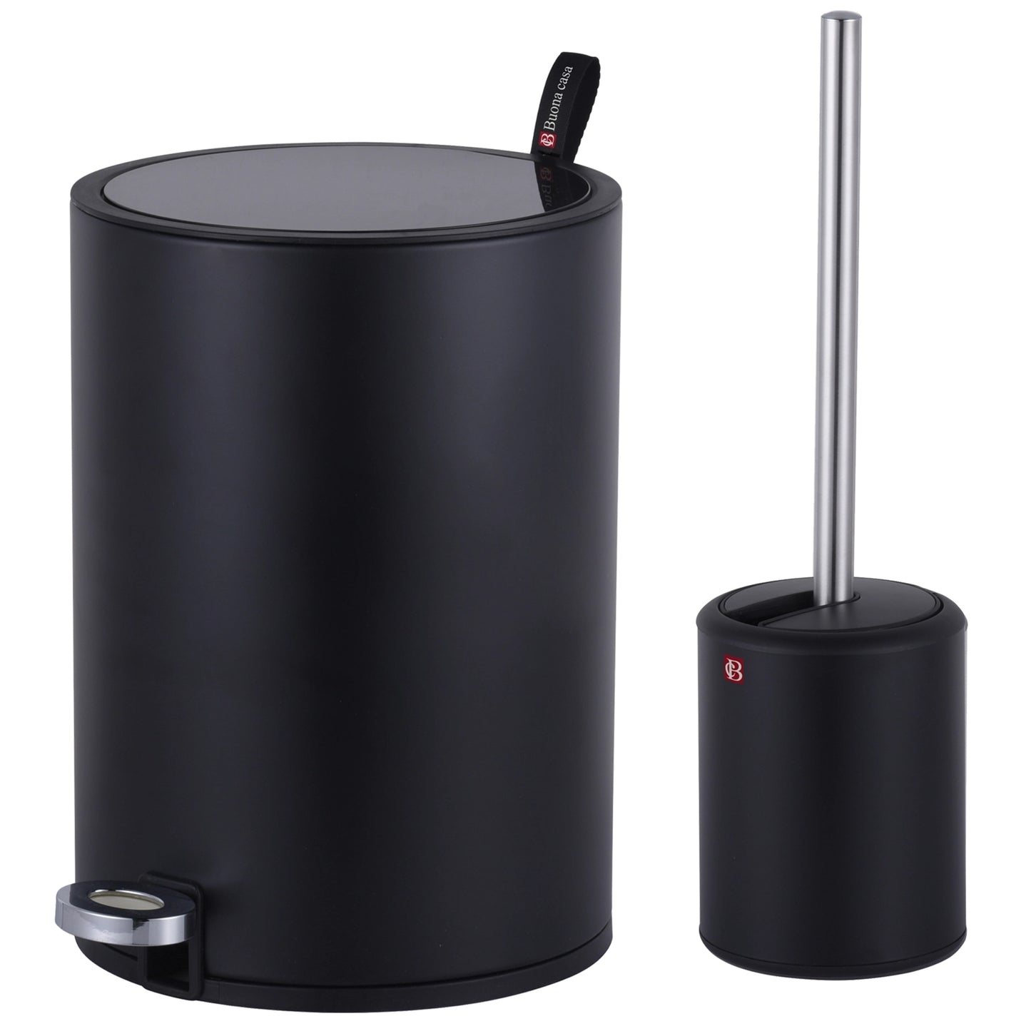 סט שירותים פח ומברשת Buona Casa Naples 5L