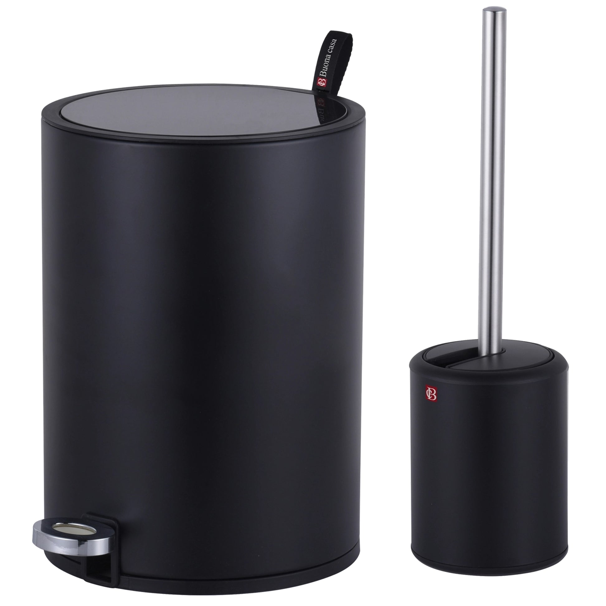 סט שירותים פח ומברשת Buona Casa Naples 5L