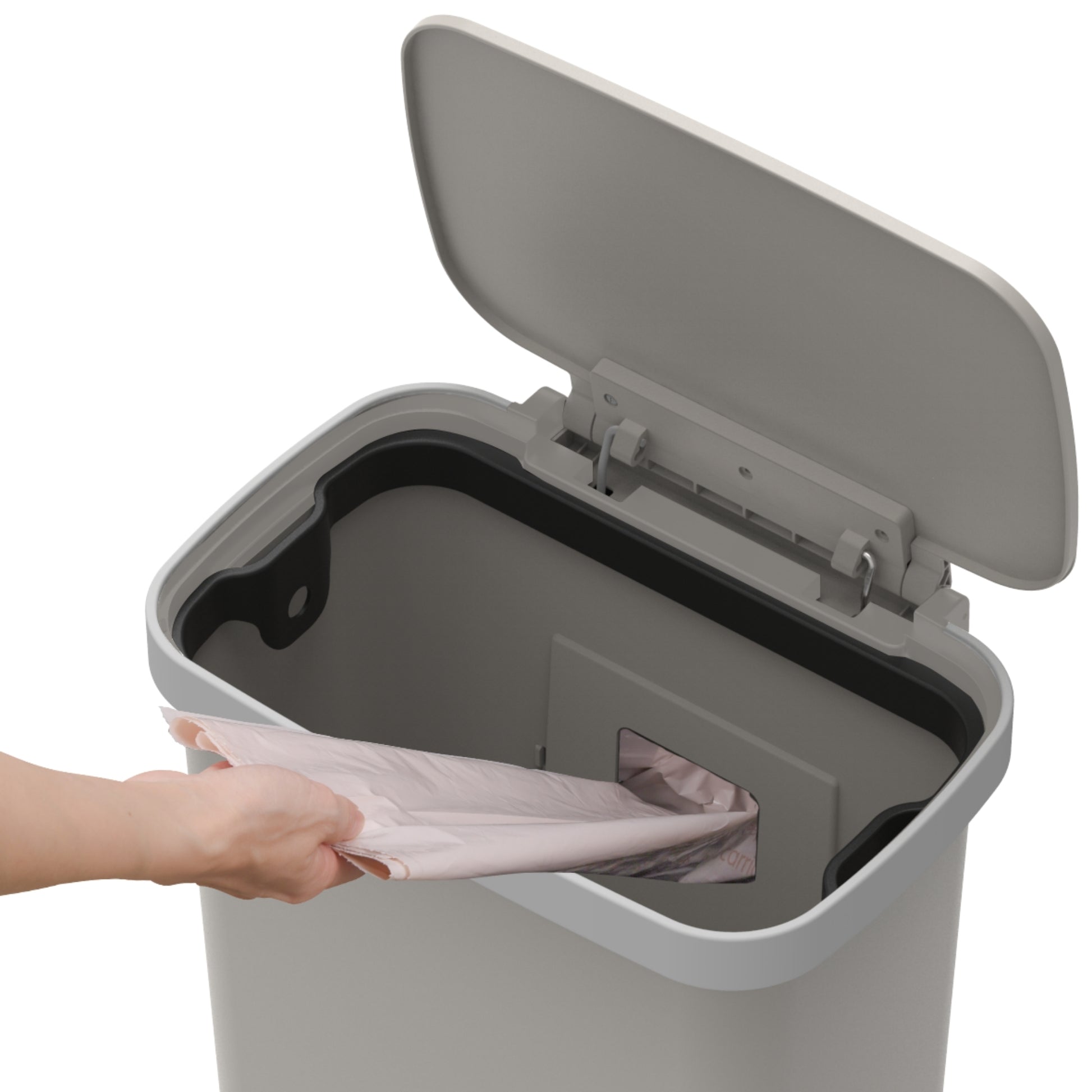 פח דוושה פלסטיק Buona Casa Vicenza 50L