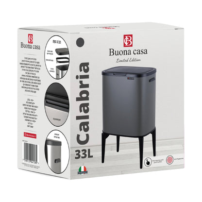 פח לחיצה עם רגליים Buona Casa Calabria 33L