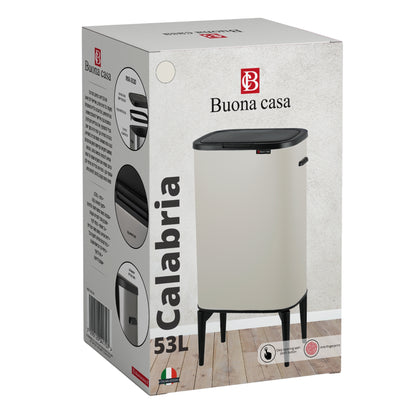 פח לחיצה עם רגליים Buona Casa Calabria 53L