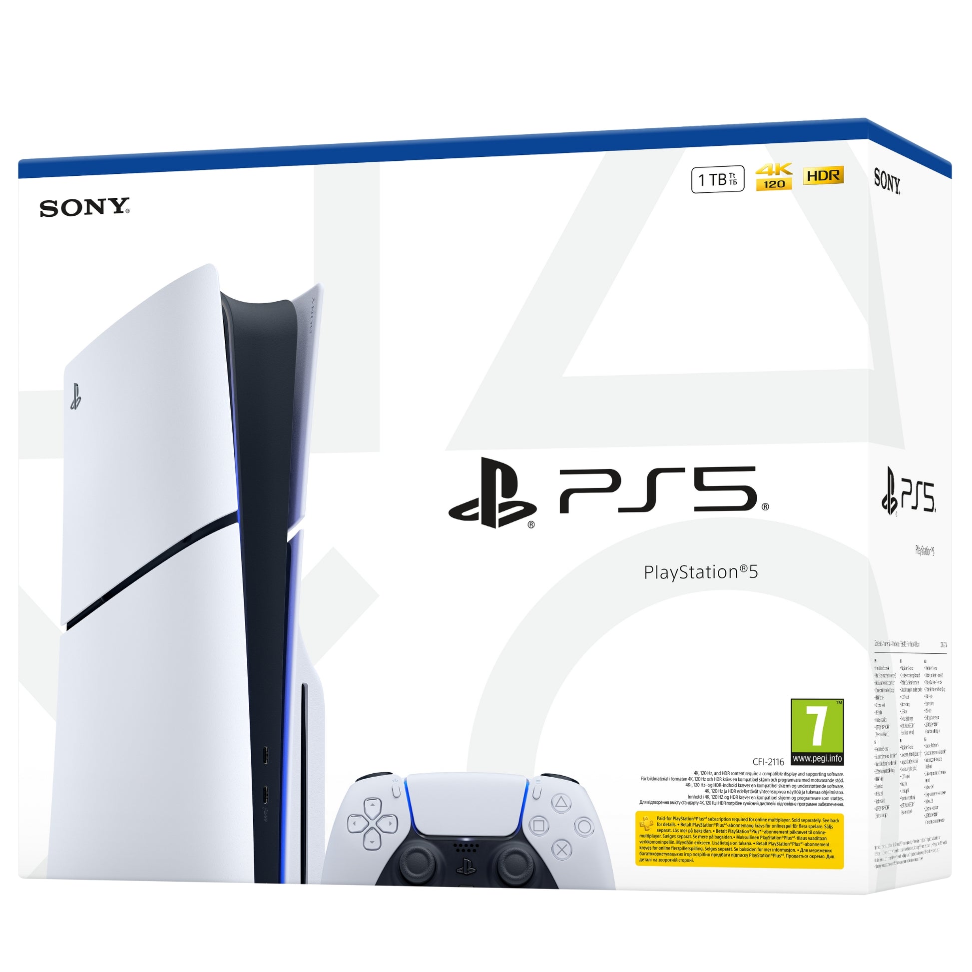 קונסולה Sony PS5 Blu Ray Slim 1TB New