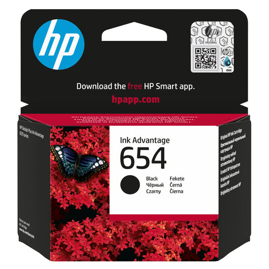 ראש דיו שחור מקורי דגם HP 654 7FP39UE