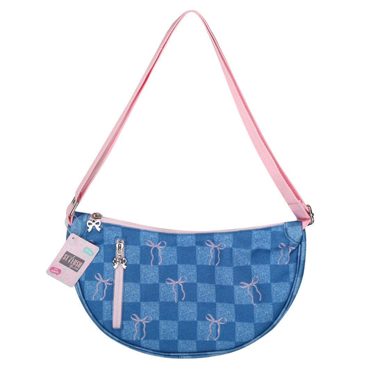 תיק צד ג'ינס פפיונים סטיילוש