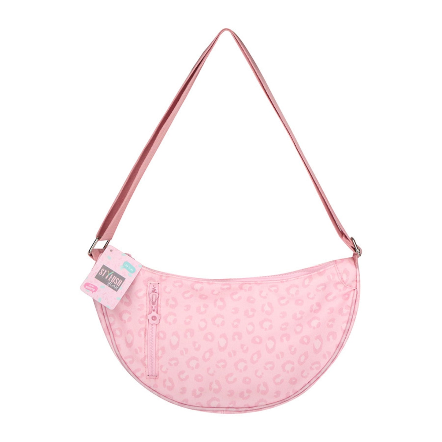 תיק צד מנומר ורוד סטיילוש