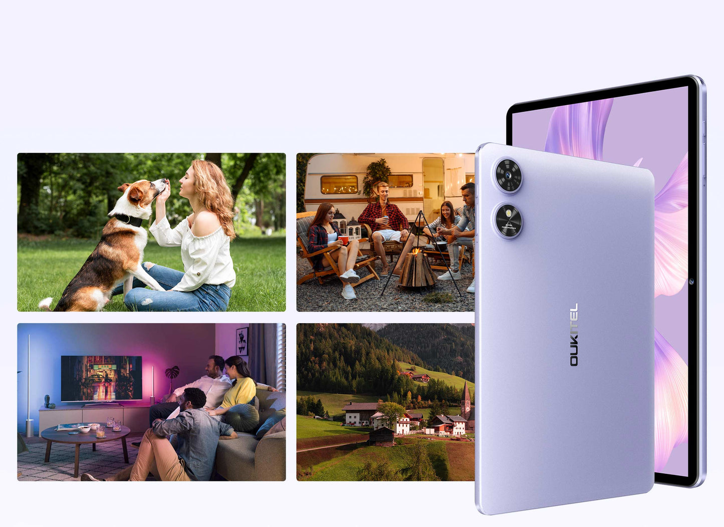 טאבלט 4+128 " OUKITEL OT6 SIM 10.1 PRO אפור סוללה 8000mAh