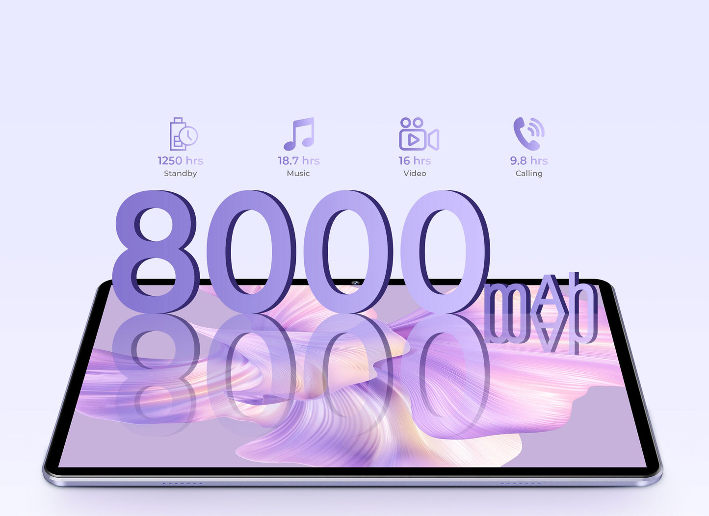 טאבלט 4+128 " OUKITEL OT6 SIM 10.1 PRO אפור סוללה 8000mAh