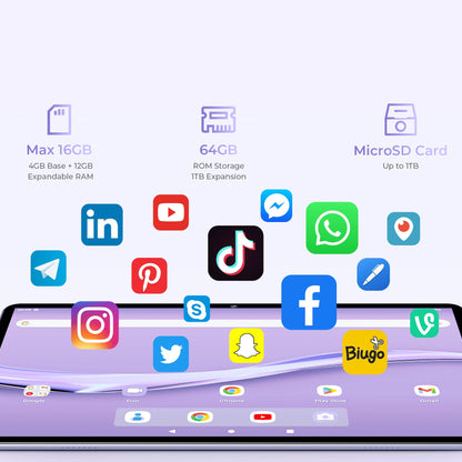 טאבלט 4+128 " OUKITEL OT6 SIM 10.1 PRO אפור סוללה 8000mAh