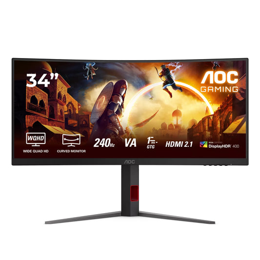 מסך מחשב גיימינג "34 קעור Aoc Gam Cu34g4z 240hz