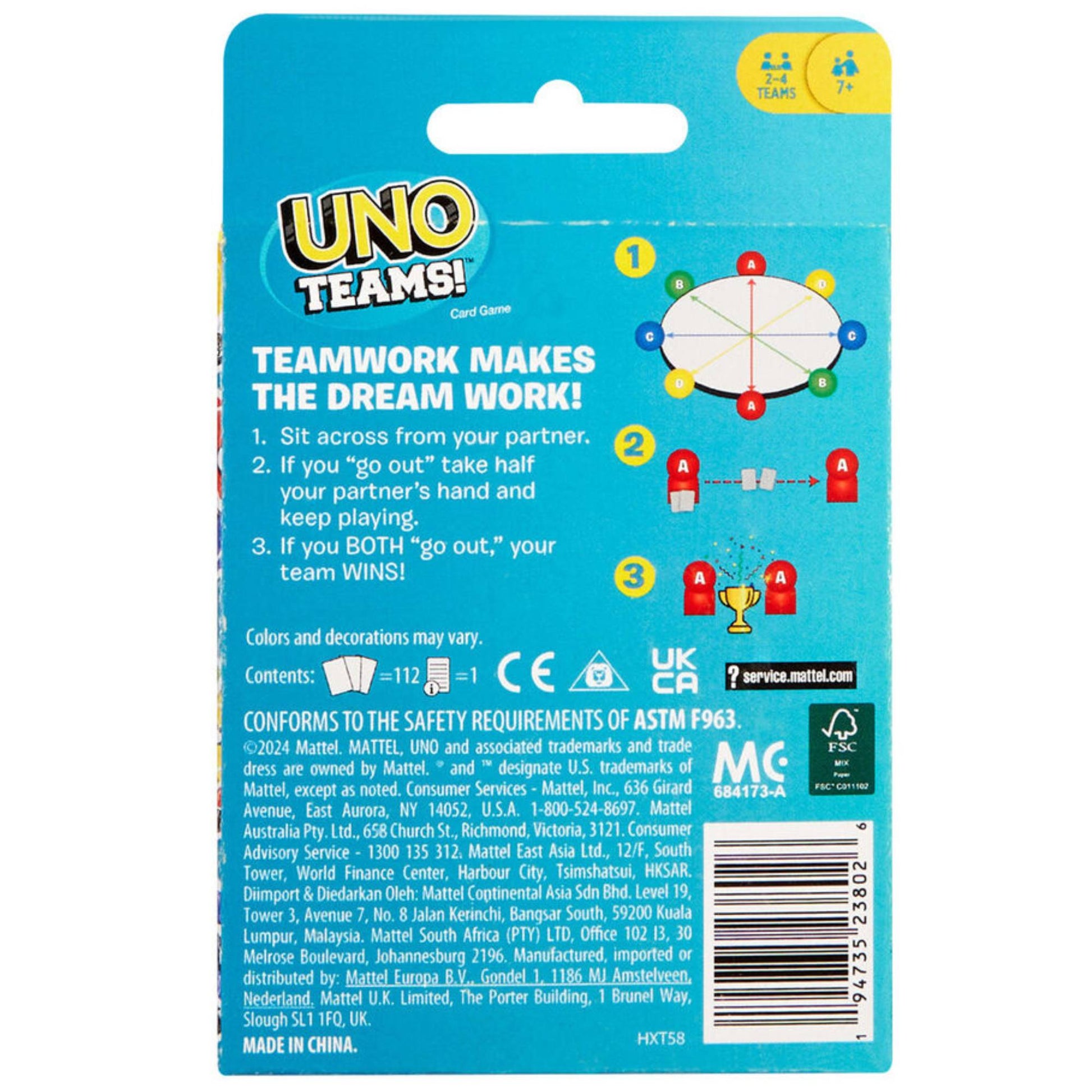 משחק קלפים UNO Teams