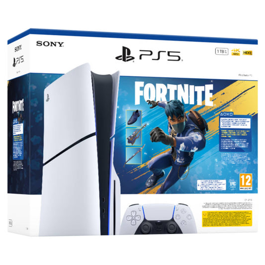 קונסולה PS5 Blu Ray Edition 1TB כולל שובר למשחק  Fortnite Flowering Chaos