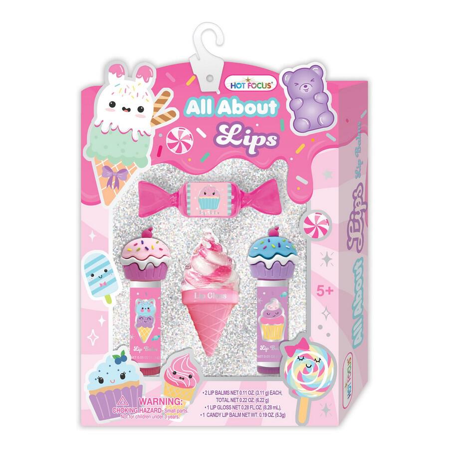 ערכת יצירה איפור Hot Focus Sweets All About Lip Glosses Cosmetic