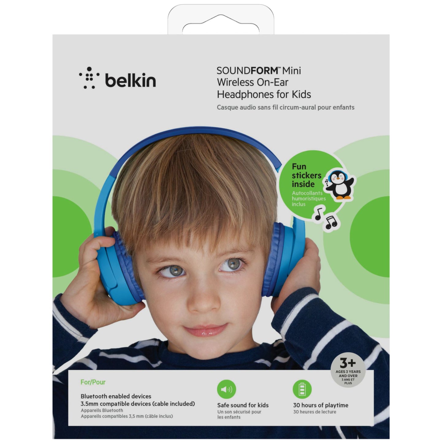 אוזניות קשת אלחוטיות לילדים Soundform V3 Type-c Belkin