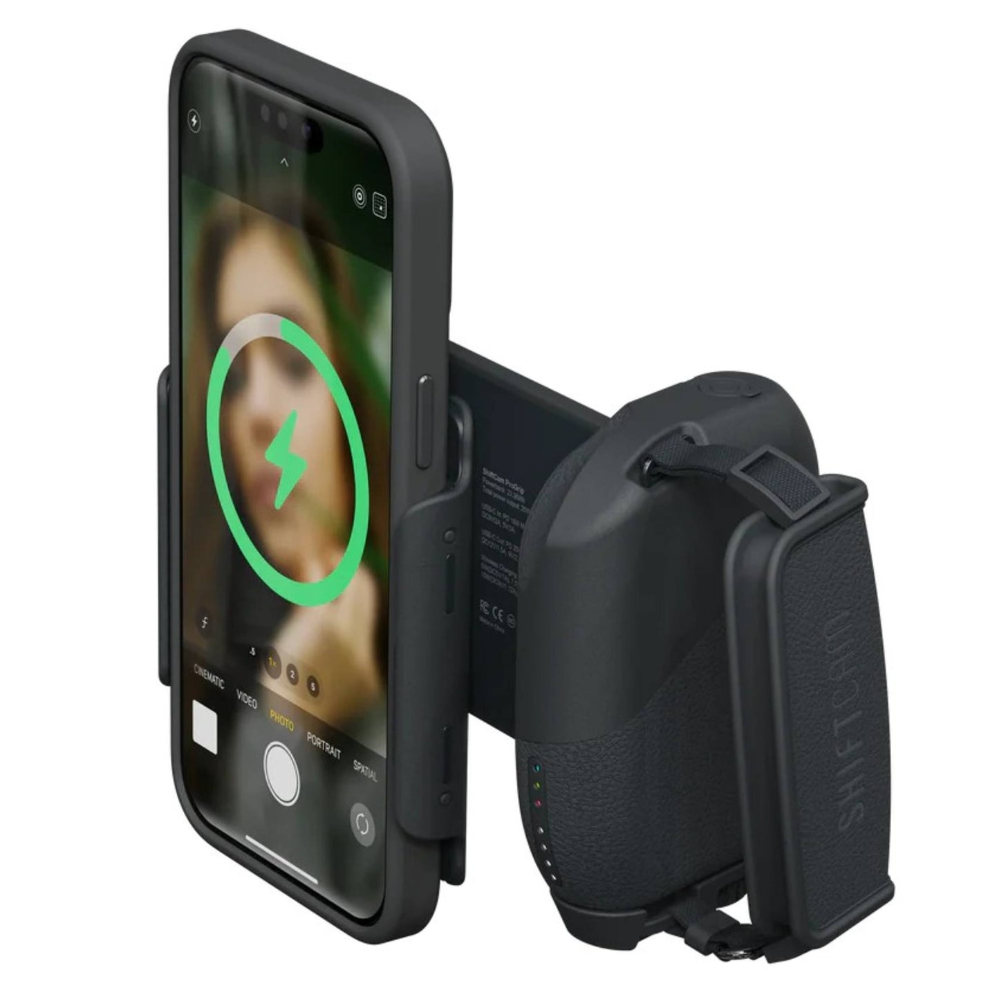 גריפ לצילום עם טעינה אלחוטית לסמארטפון ShiftCam ProGrip Starter Kit