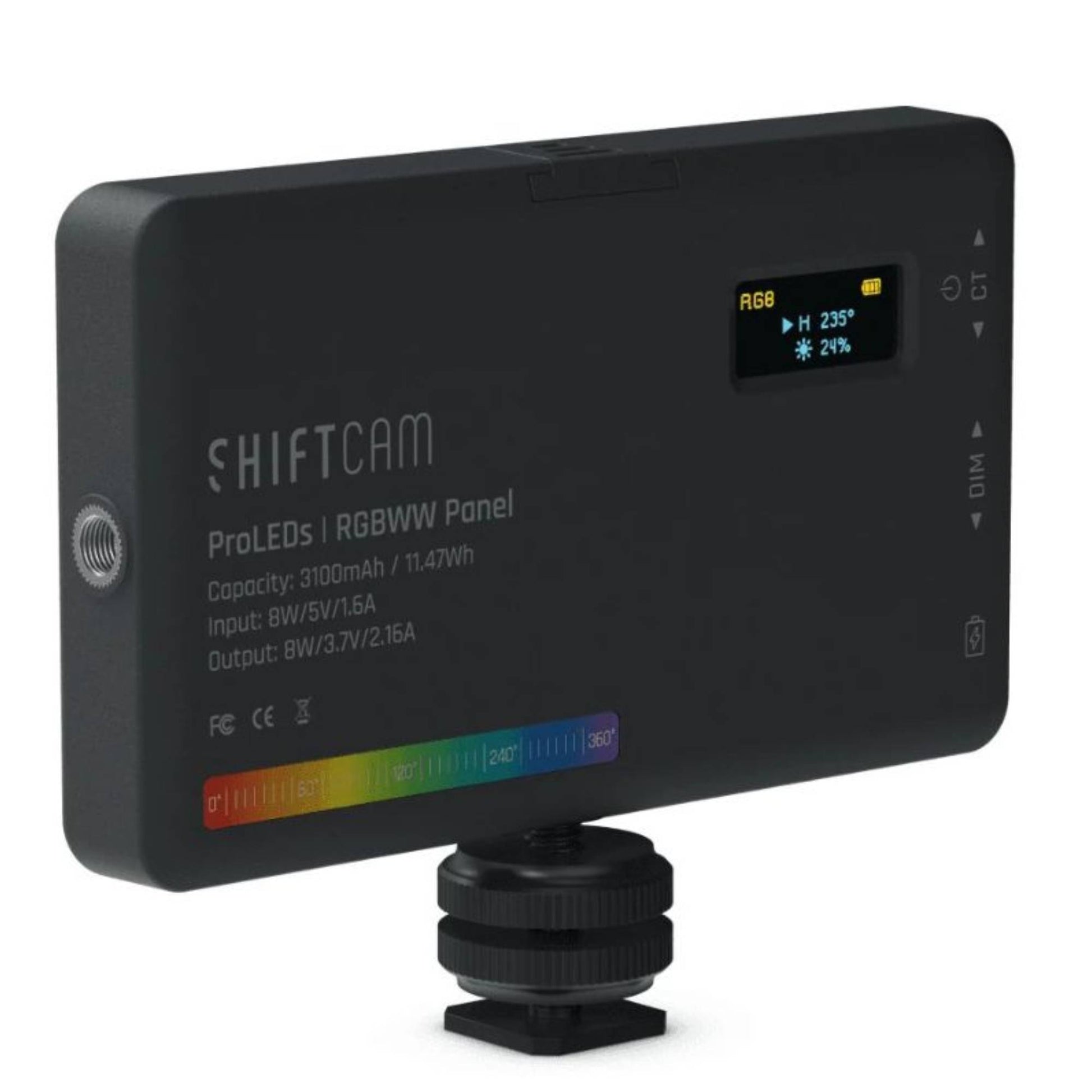 פאנל תאורה מקצועי קומפקטי ShiftCam ProLeds דגם Rgbww