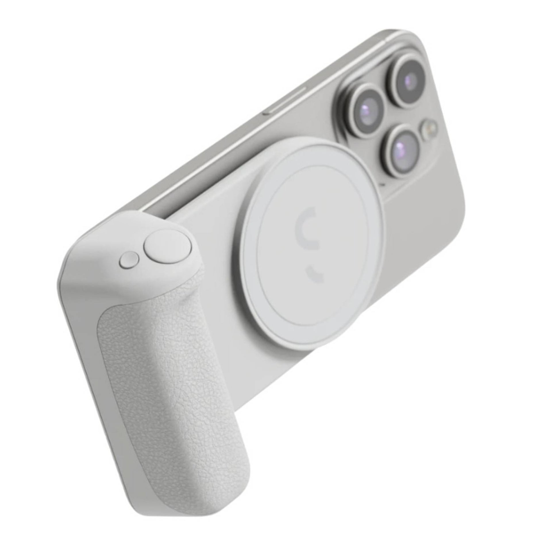 סוללה מגנטית ניידת עם אחיזה Shiftcam Snap Grip אפור