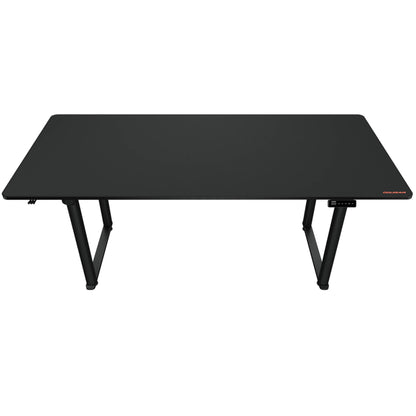 שולחן גיימינג חשמלי מתכוונן Cougar E-Grav ברוחב 160 ס"מ, המהווה פתרון ארגונומי מתקדם לשיפור הנוחות והביצועים בעמדת המשחק והעבודה המקצועית