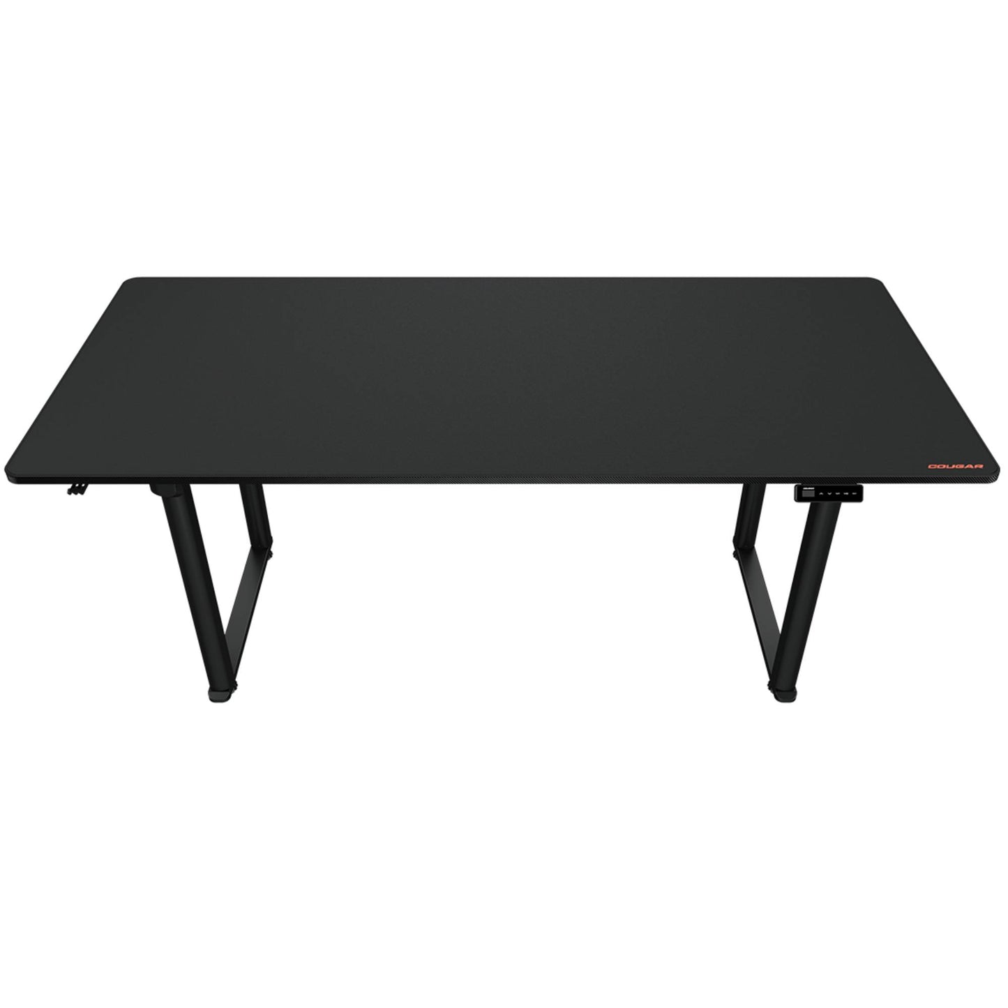 שולחן גיימינג חשמלי מתכוונן Cougar E-Grav ברוחב 160 ס"מ, המהווה פתרון ארגונומי מתקדם לשיפור הנוחות והביצועים בעמדת המשחק והעבודה המקצועית