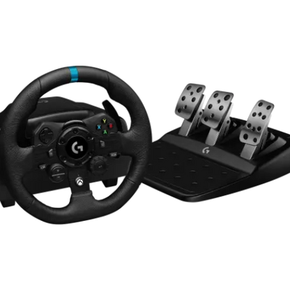 הגה מירוצים + דוושות LOGI G923 - PC / XBOX