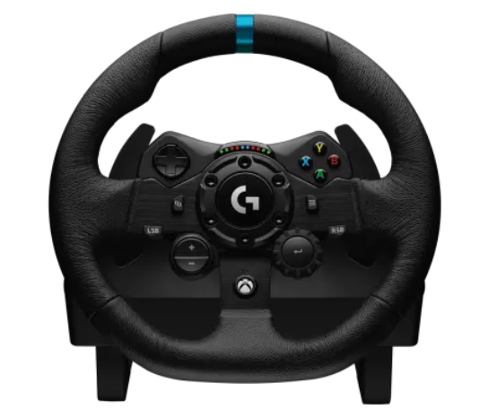 הגה מירוצים + דוושות LOGI G923 - PC / XBOX