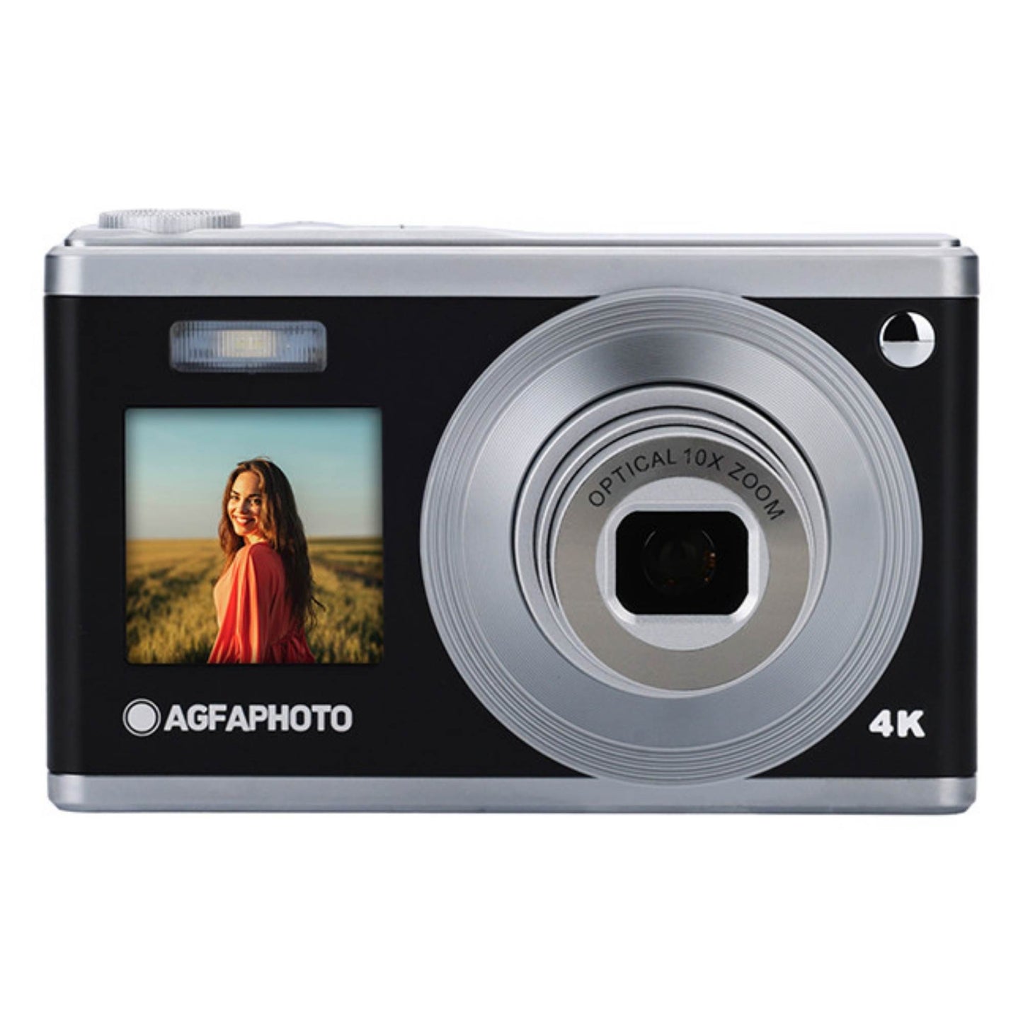 מצלמה דיגיטלית קומפקטית Agfaphoto Realishot DC9200 לצילום בטיולים ואירועים, המאפשרת תיעוד מקצועי של פרטים מרחוק בחדות גבוהה בזכות זום אופטי X10 ורזולוציית 24MP