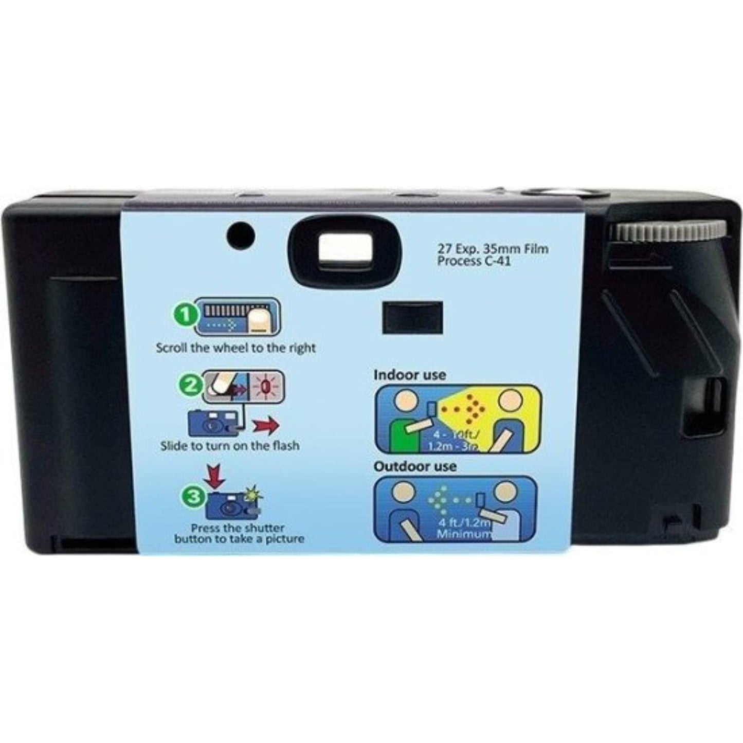 מצלמה חד פעמית 27 תמונות Agfa Realishot Flash Gt27fl