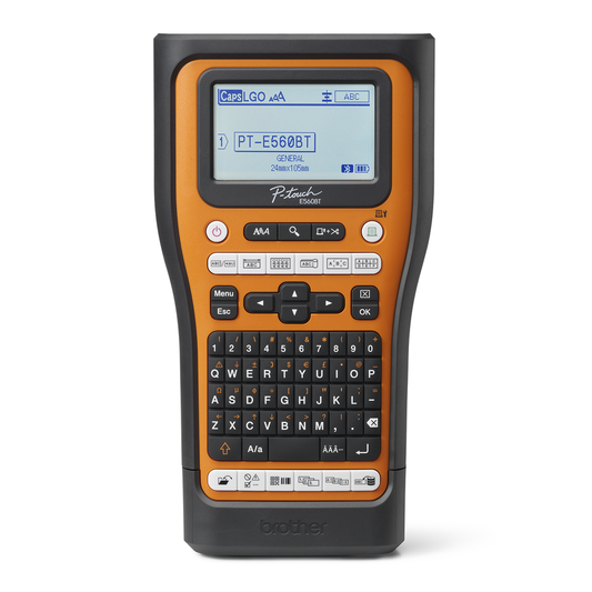 מדפסת תוויות עם חותך אוטומטי עד 24 מ"מ Brother PT-E560BTVP